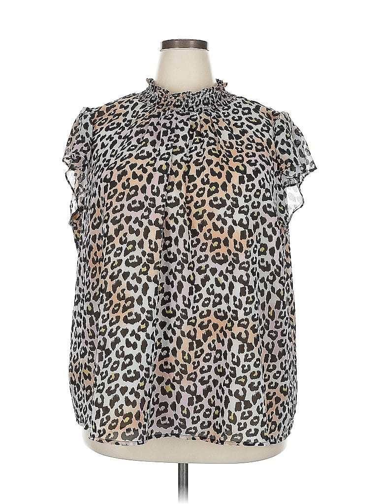 Pre-owned Sugarlips Sleeveless Blouse In Brown