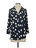 CAbi 100% Polyester Floral Blue 3/4 Sleeve Blouse Size XS - photo 1