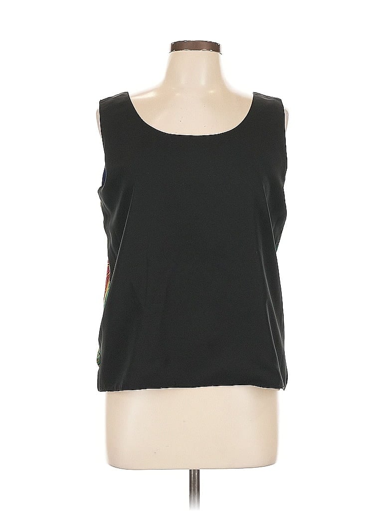Pre-owned Jordan Sleeveless Top Black Scoop Neck Tops