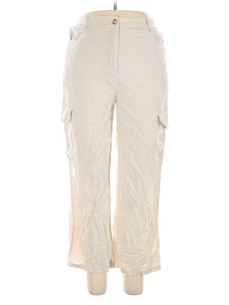 Pre-owned Sincerely Jules Linen Pants In White