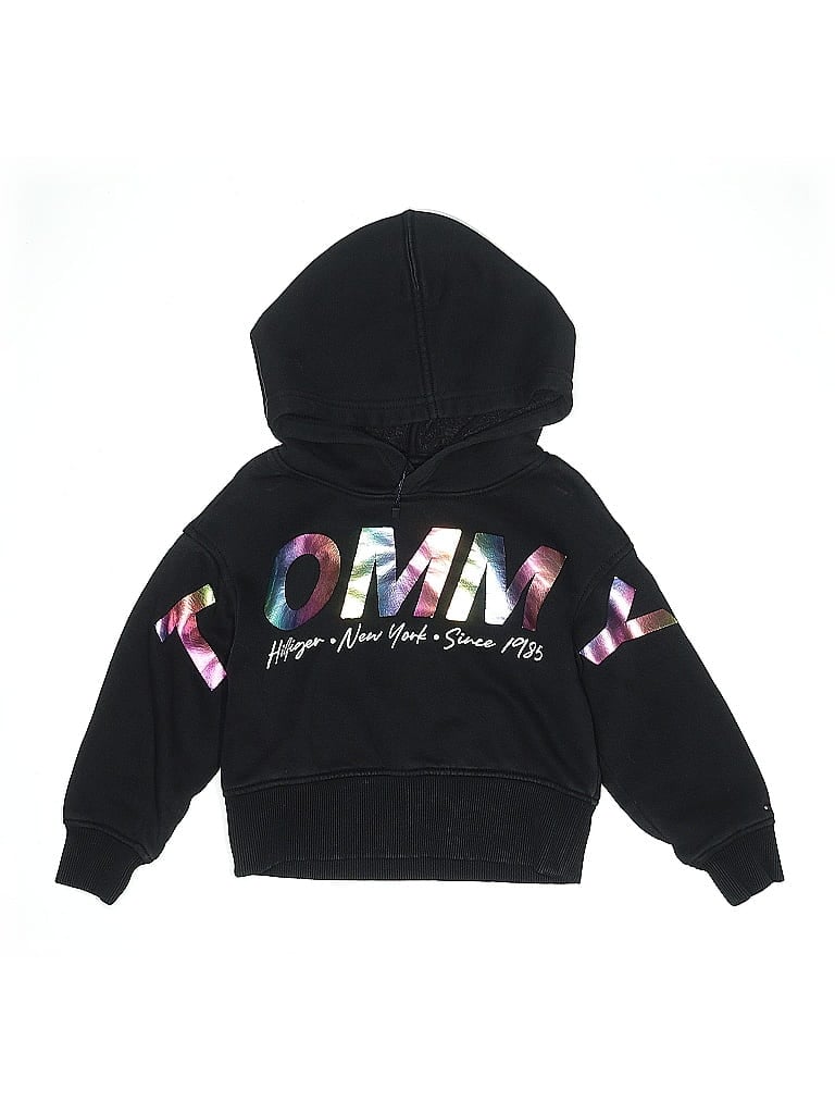 Pre-owned Tommy Hilfiger Kids' Pullover Hoodie In Black