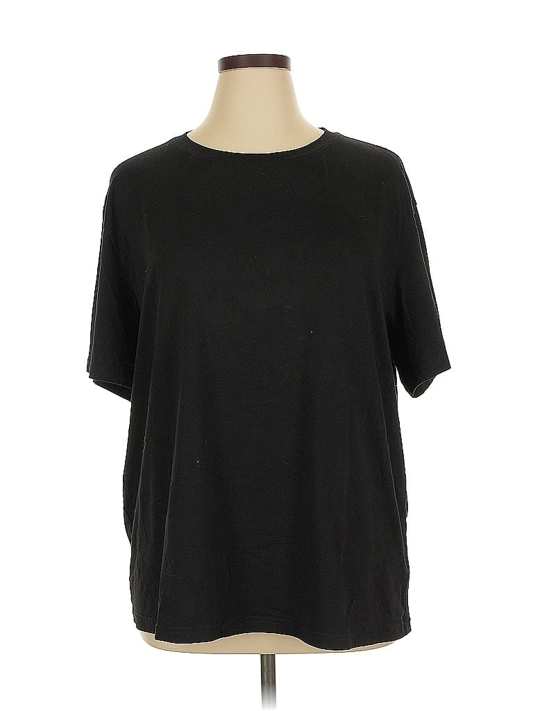Pre-owned Unbranded Short Sleeve T-shirt In Black