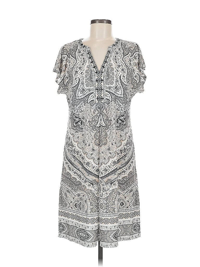Pre-owned Hale Bob Casual Dress In Gray