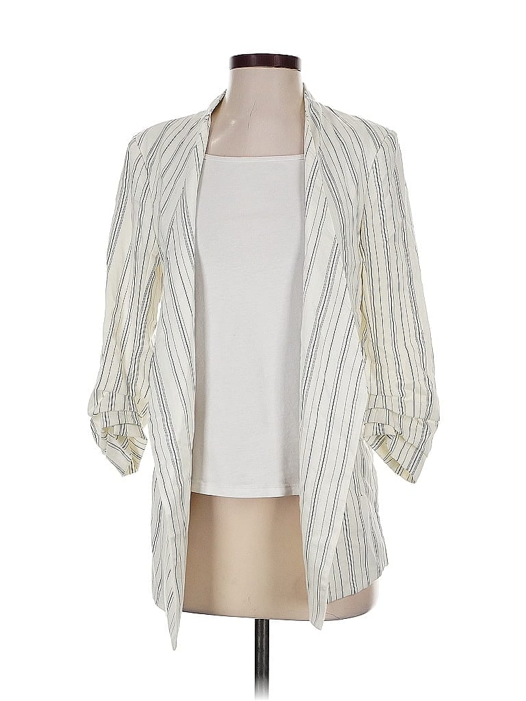 Pre-owned Rachel Zoe Tjx Blazer Jacket In White