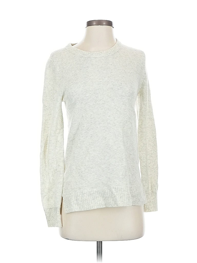 Pre-owned J.crew Factory Store Pullover Sweater In Silver