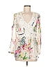 Cyrena Ivory White 3/4 Sleeve Blouse Size M - photo 1