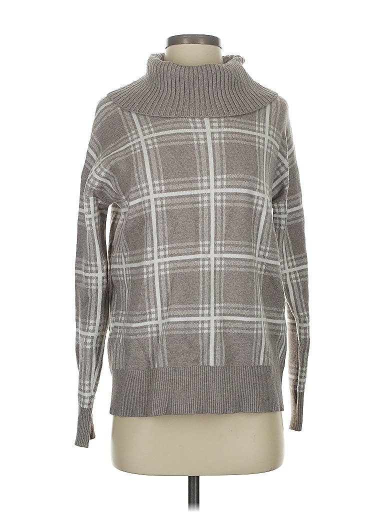 Pre-owned Max Studio Turtleneck Sweater In Gray