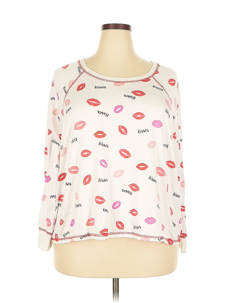 Pre-owned Joyspun 3/4 Sleeve T-shirt In Pink