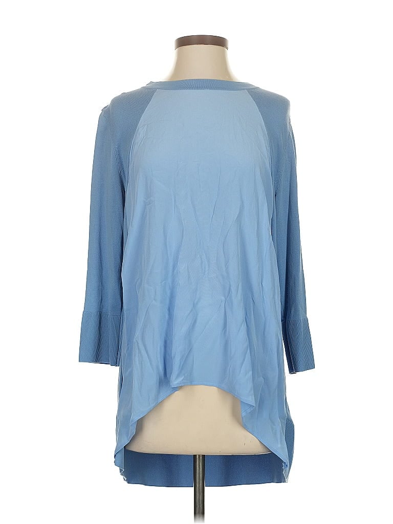 Click to view more detailed imagery on our partner's website Pre-owned Cos Silk Cardigan Sweater In Blue