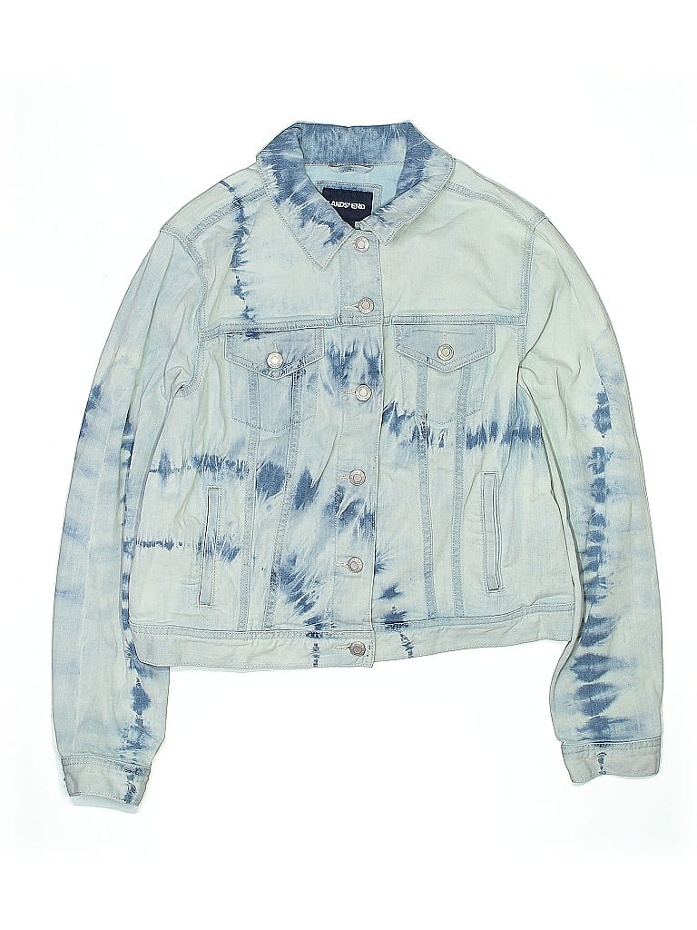 Click to view more detailed imagery on our partner's website Pre-owned Lands' End Kids' Denim Jacket In Blue