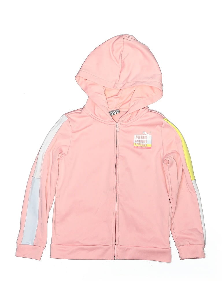 Click to view more detailed imagery on our partner's website Pre-owned Puma Kids' Zip Up Hoodie In Pink