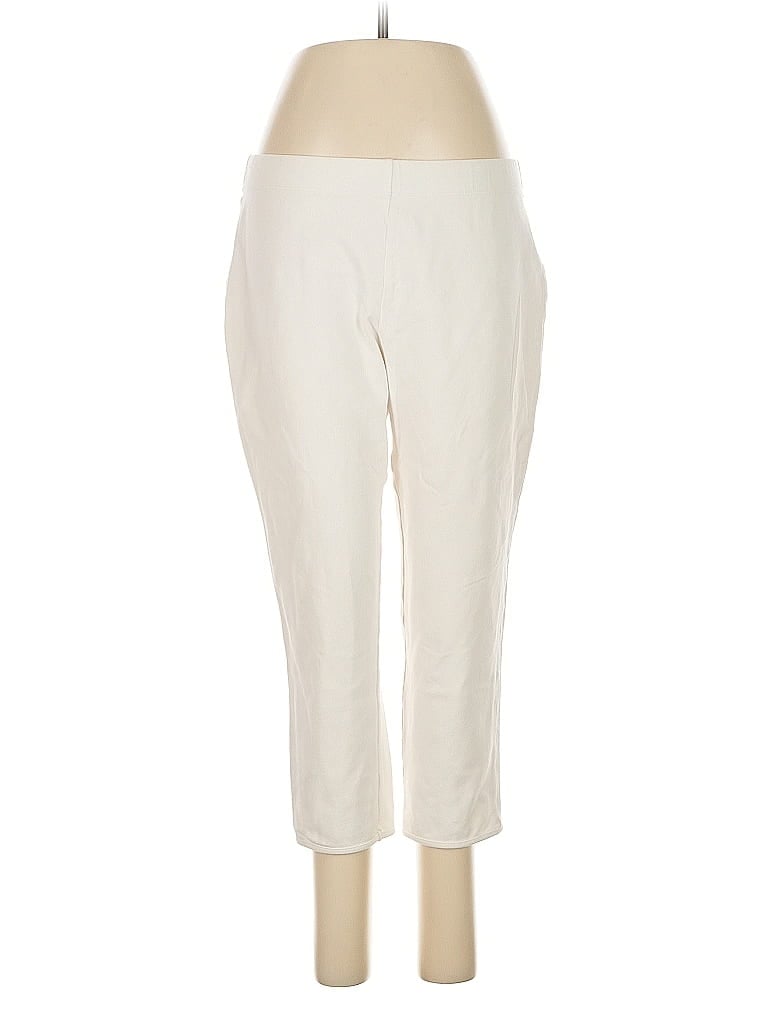 Pre-owned Susan Graver Casual Pants In White