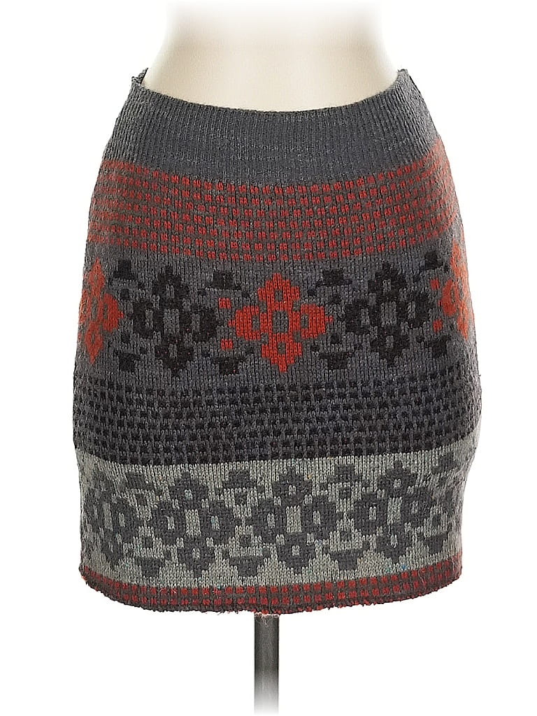 Pre-owned Furst Of A Kind Casual Skirt In Gray