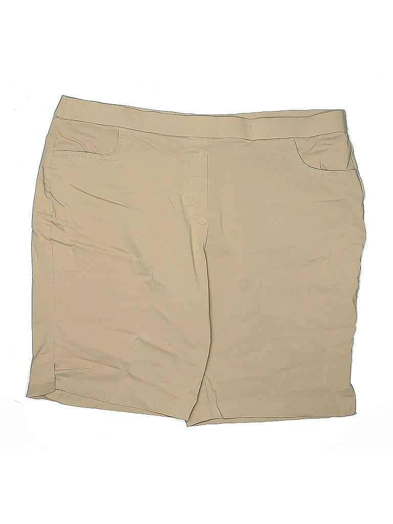 Pre-owned Alfred Dunner Khaki Shorts In Brown