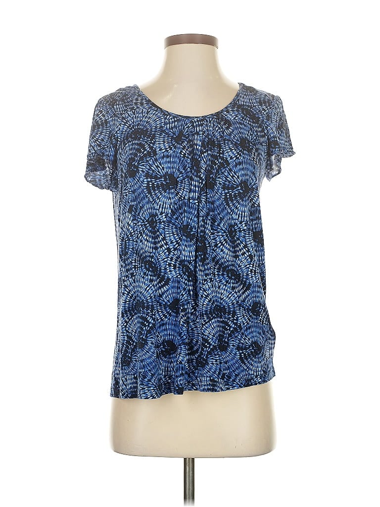 Click to view more detailed imagery on our partner's website Pre-owned Michael Michael Kors Short Sleeve Blouse In Blue