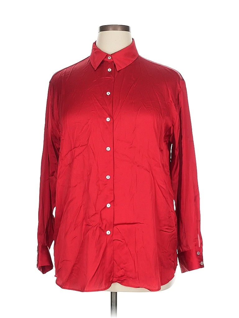Click to view more detailed imagery on our partner's website Pre-owned Zara 3/4 Sleeve Blouse In Red