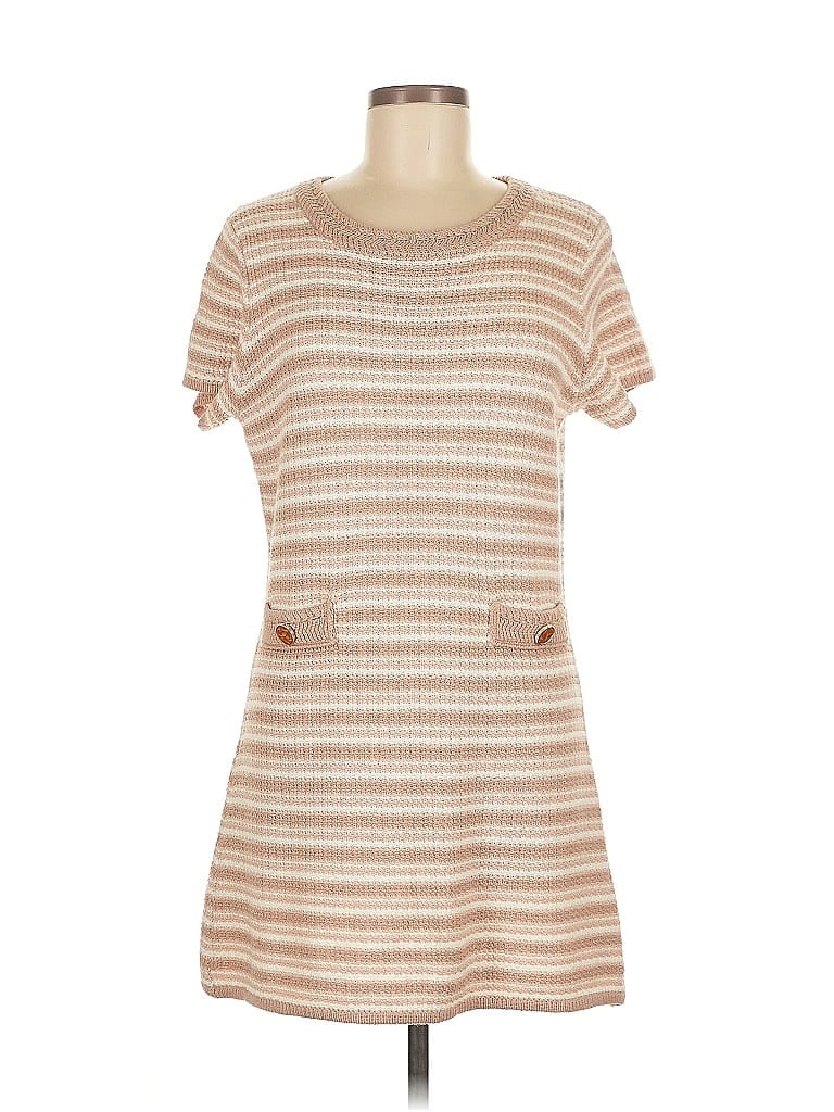 Pre-owned Unbranded Casual Dress In Brown