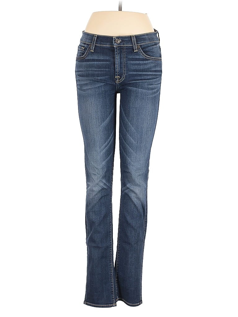 Pre-owned 7 For All Mankind Jeans In Blue