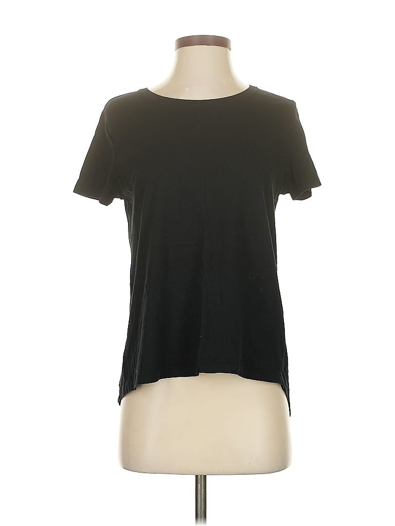 Pre-owned Zara W&b Collection Short Sleeve T-shirt In Black