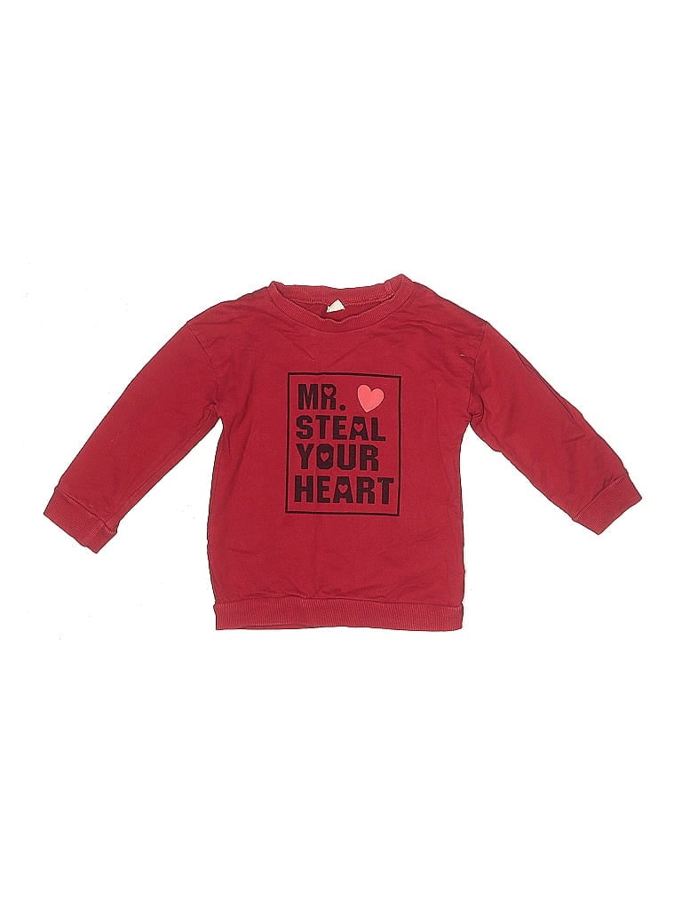 Pre-owned Unbranded Kids' Long Sleeve T-shirt In Red