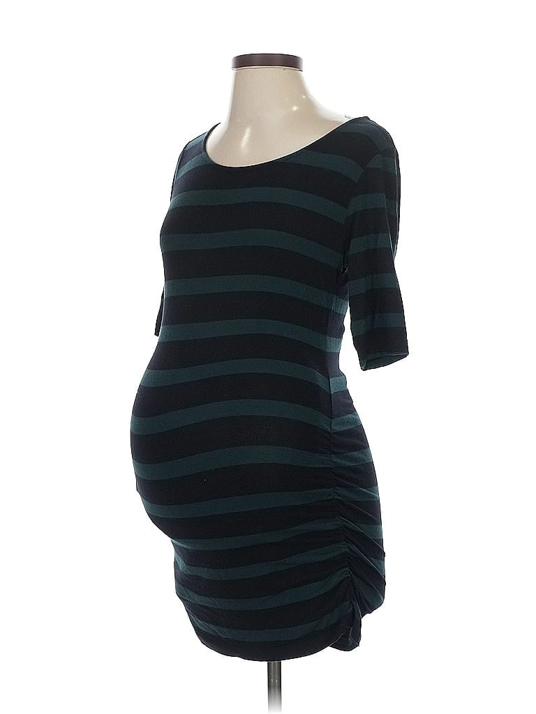 Pre-owned A Pea In The Pod Casual Dress In Blue