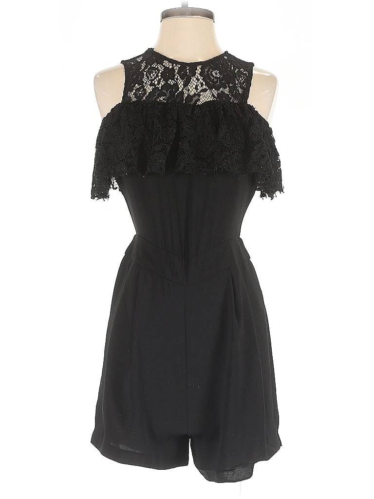 Pre-owned Zara Basic Romper In Black