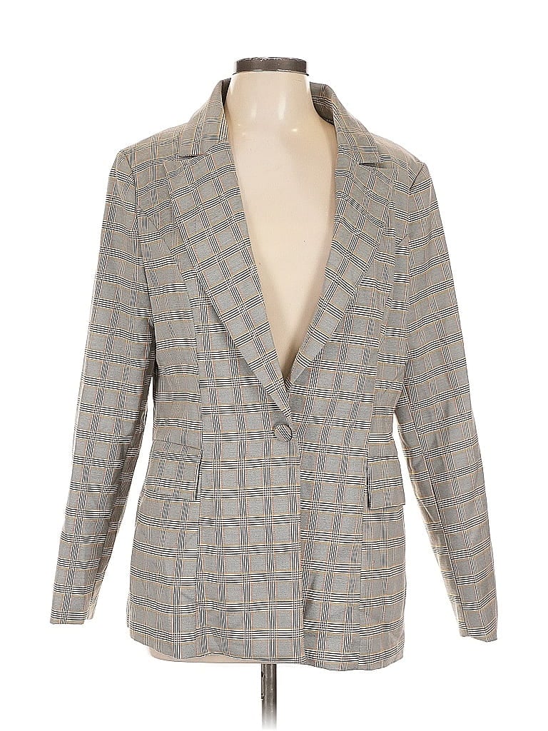Pre-owned Unbranded Blazer Jacket In Gray