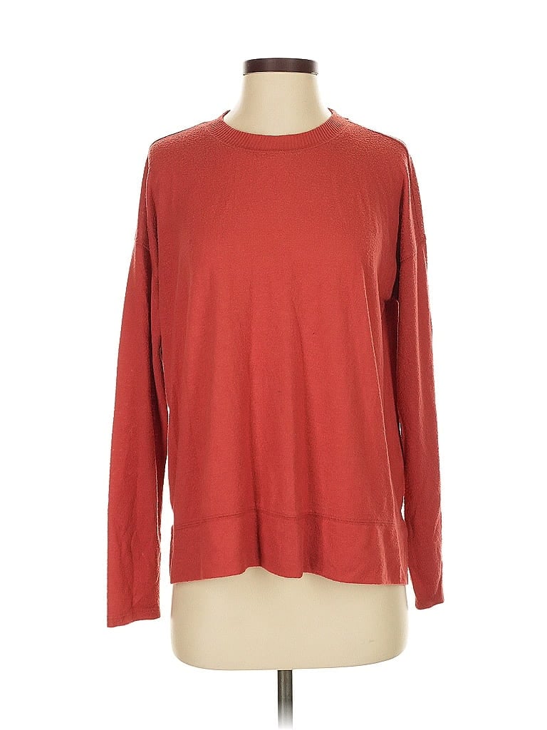 Pre-owned Lucky Brand Pullover Sweater In Red