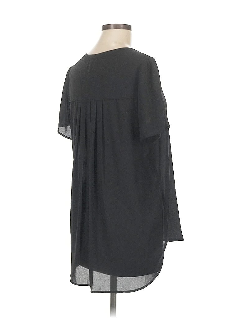 Pre-owned Pleione 3/4 Sleeve Blouse In Black