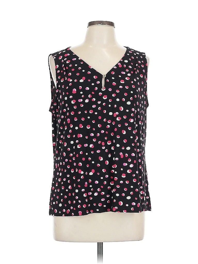 Pre-owned Anne Klein Sleeveless Blouse In Black
