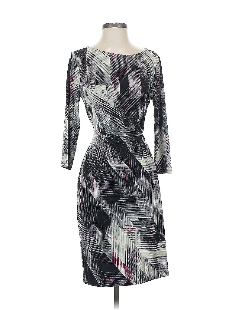 Pre-owned Ann Taylor Factory Cocktail Dress In Gray