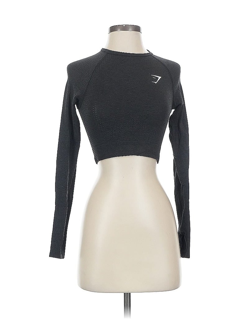 Pre-owned Gymshark Long Sleeve T-shirt In Gray