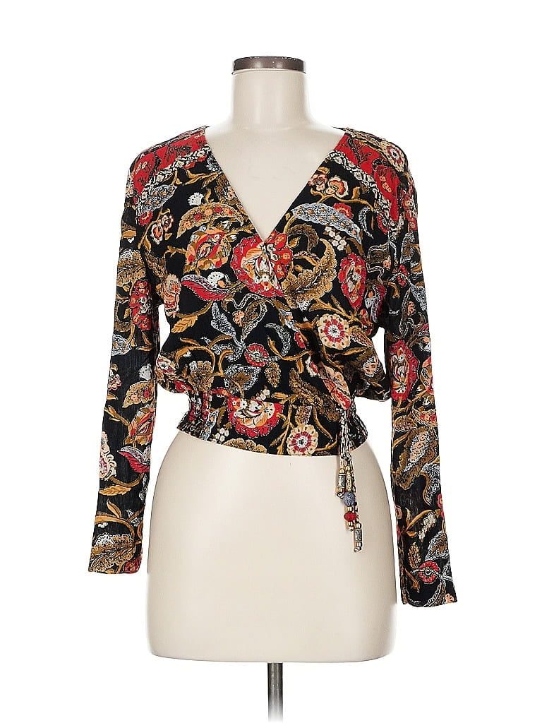 Click to view more detailed imagery on our partner's website Pre-owned Carole Little Long Sleeve Blouse In Black