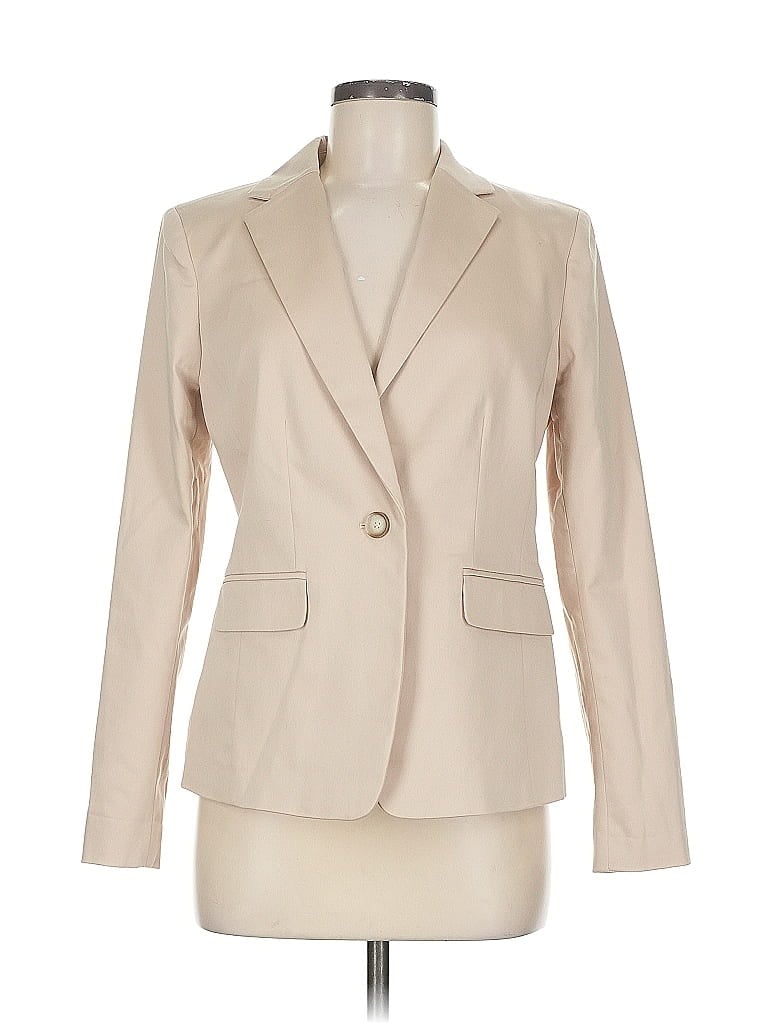 Pre-owned Ann Taylor Blazer Jacket In White
