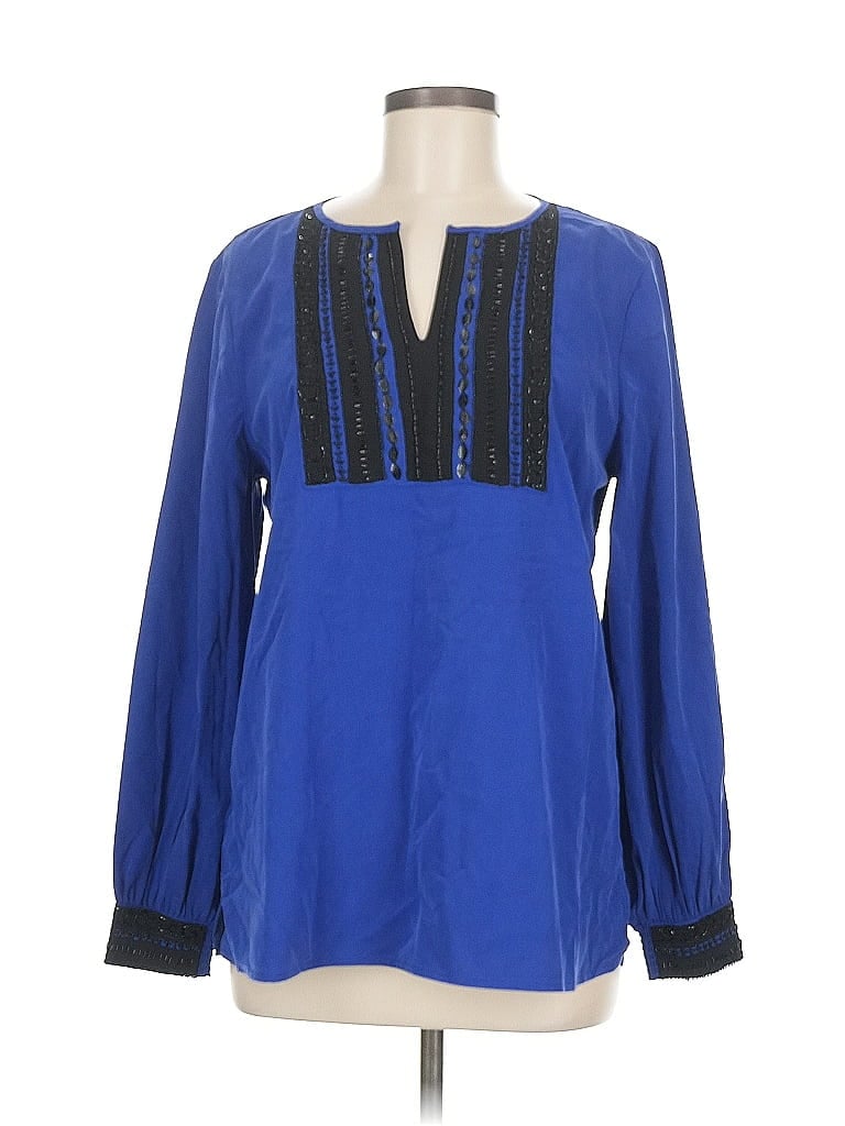 Click to view more detailed imagery on our partner's website Pre-owned Chico's Long Sleeve Blouse In Blue