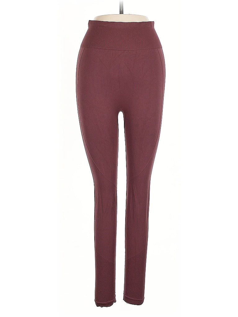 Pre-owned Unbranded Active Pants In Burgundy