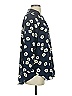 CAbi 100% Polyester Floral Blue 3/4 Sleeve Blouse Size XS - photo 4