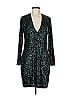 Express Metallic Silver Green Cocktail Dress Size M - photo 1