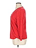Sigrid Olsen Red 3/4 Sleeve Top Size 1X - photo 5