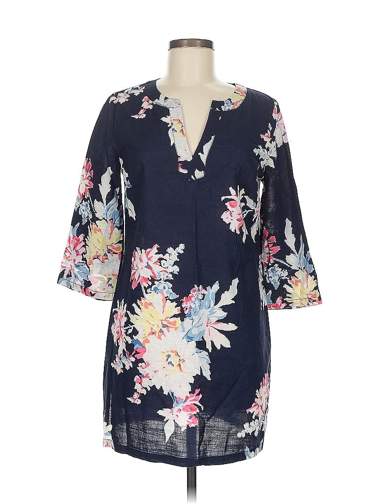 Pre-owned Joules 3/4 Sleeve Blouse In Blue