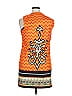 Aryeh Graphic Orange Casual Dress Size XL - photo 2