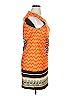 Aryeh Graphic Orange Casual Dress Size XL - photo 4