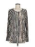 Southern Lady Silver Long Sleeve Blouse Size M - photo 1