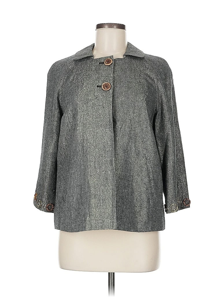 Pre-owned Coldwater Creek Cardigan Sweater In Gray