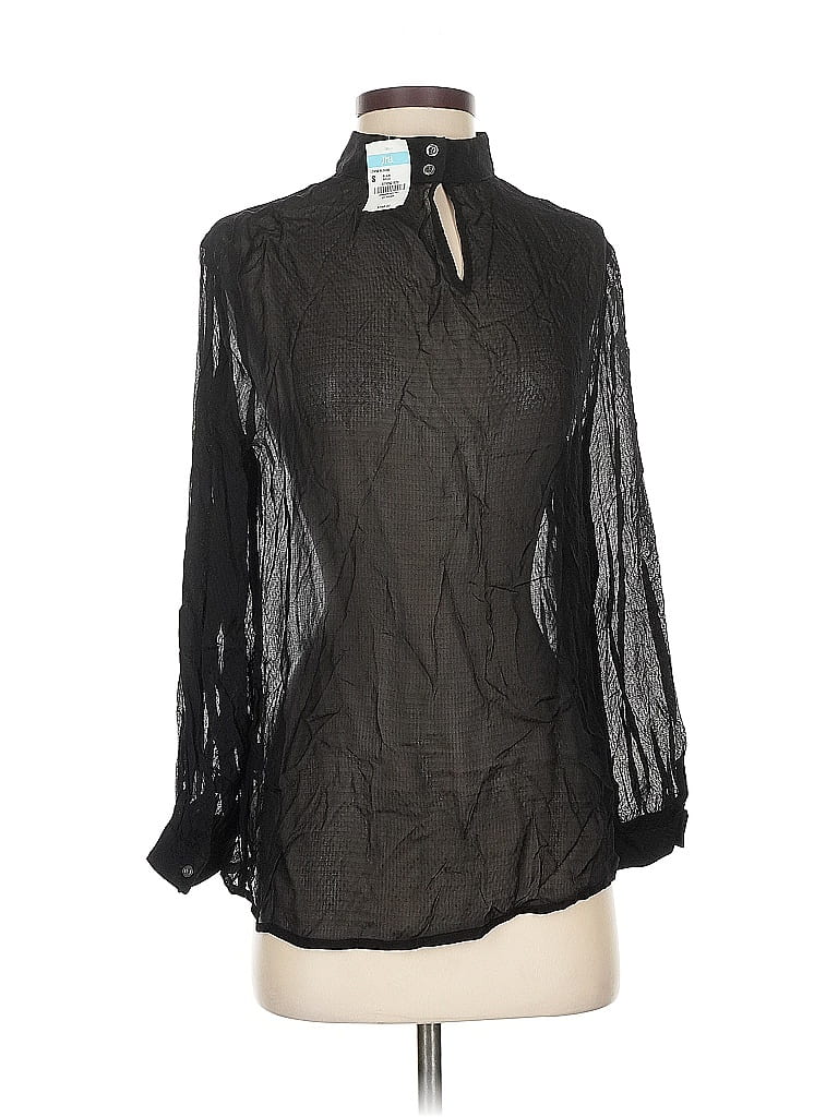 J. Mclaughlin Long Sleeve Blouse In Black