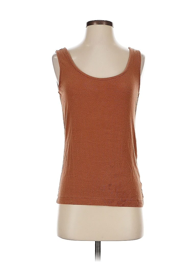 Pre-owned Magaschoni Sleeveless T-shirt In Brown