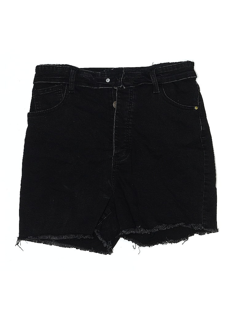 Fashion Nova Denim Shorts In Black
