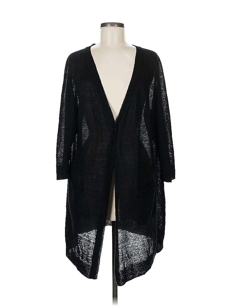 Pre-owned Lafayette 148 Cardigan Sweater In Black