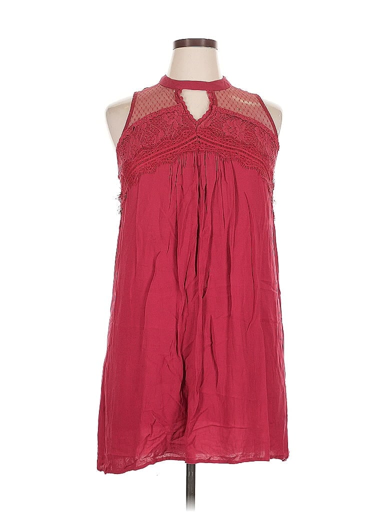 Pre-owned Xhilaration Casual Dress In Burgundy