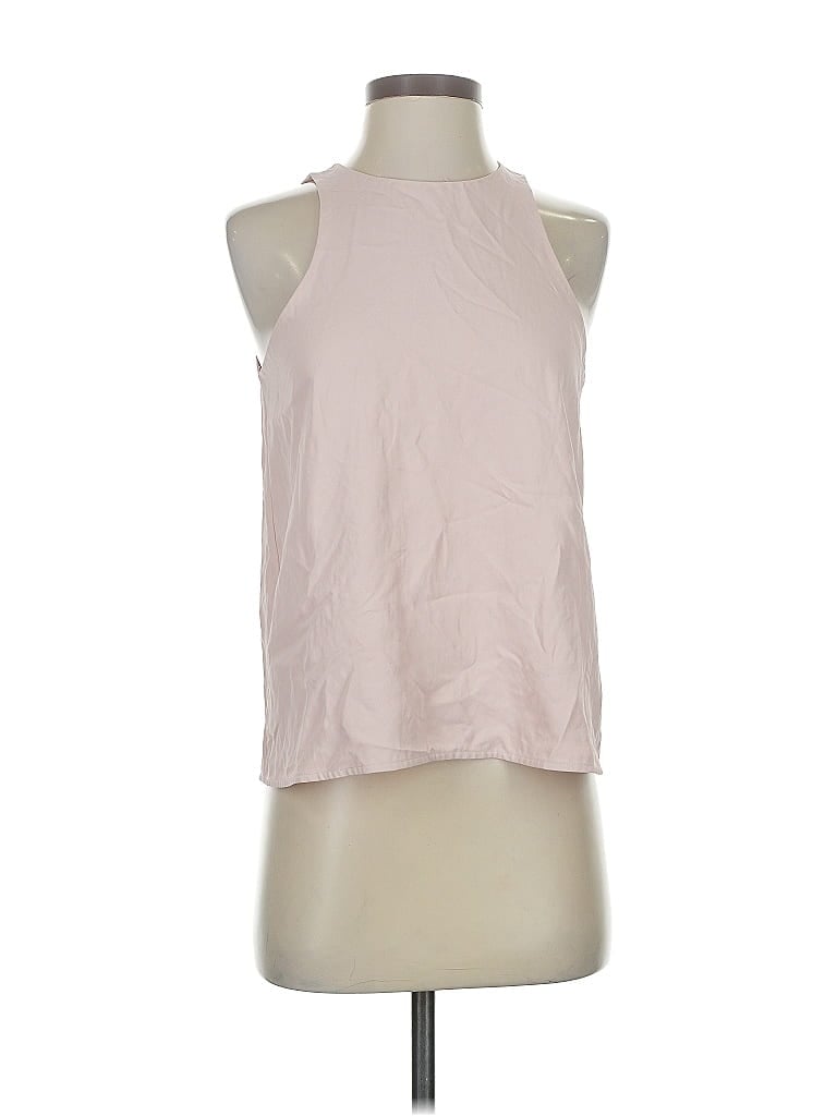 Pre-owned Everlane Sleeveless Top Pink Solid Pattern Tops